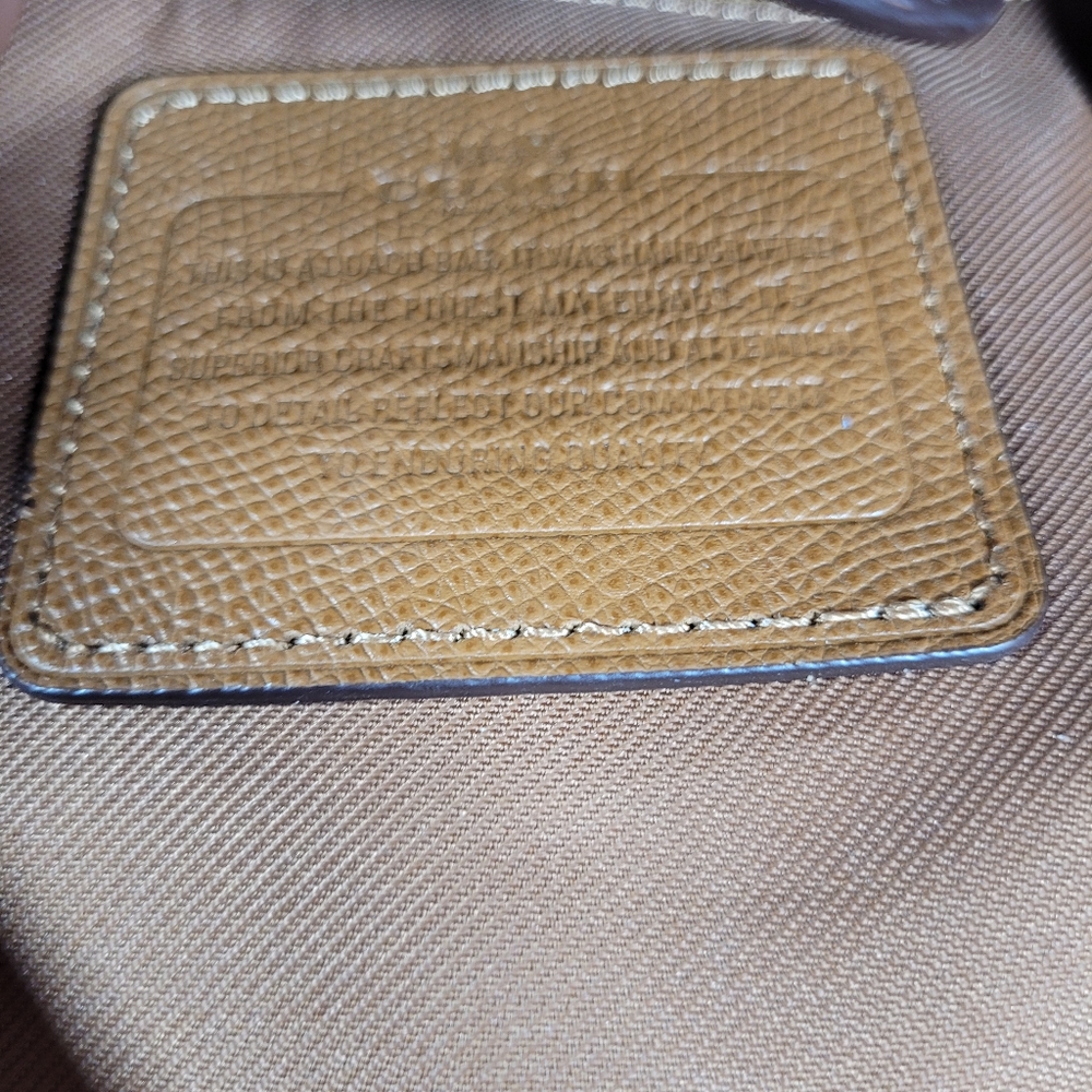 Coach Stanton 26 Brown Crossgrain Leather Double Zipper Pocket Satchel Bag - Picture 5 of 17